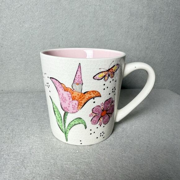 Seeds and Sunshine Floral Mosaic Pattern Coffee Mug Cup - Picture 5 of 9